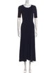 Maje Crew Neck Long Dress