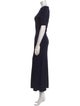 Maje Crew Neck Long Dress