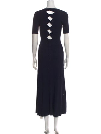 Maje Crew Neck Long Dress