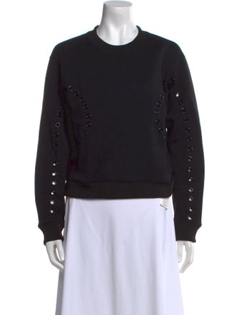 Maje Crew Neck Long Sleeve Sweatshirt