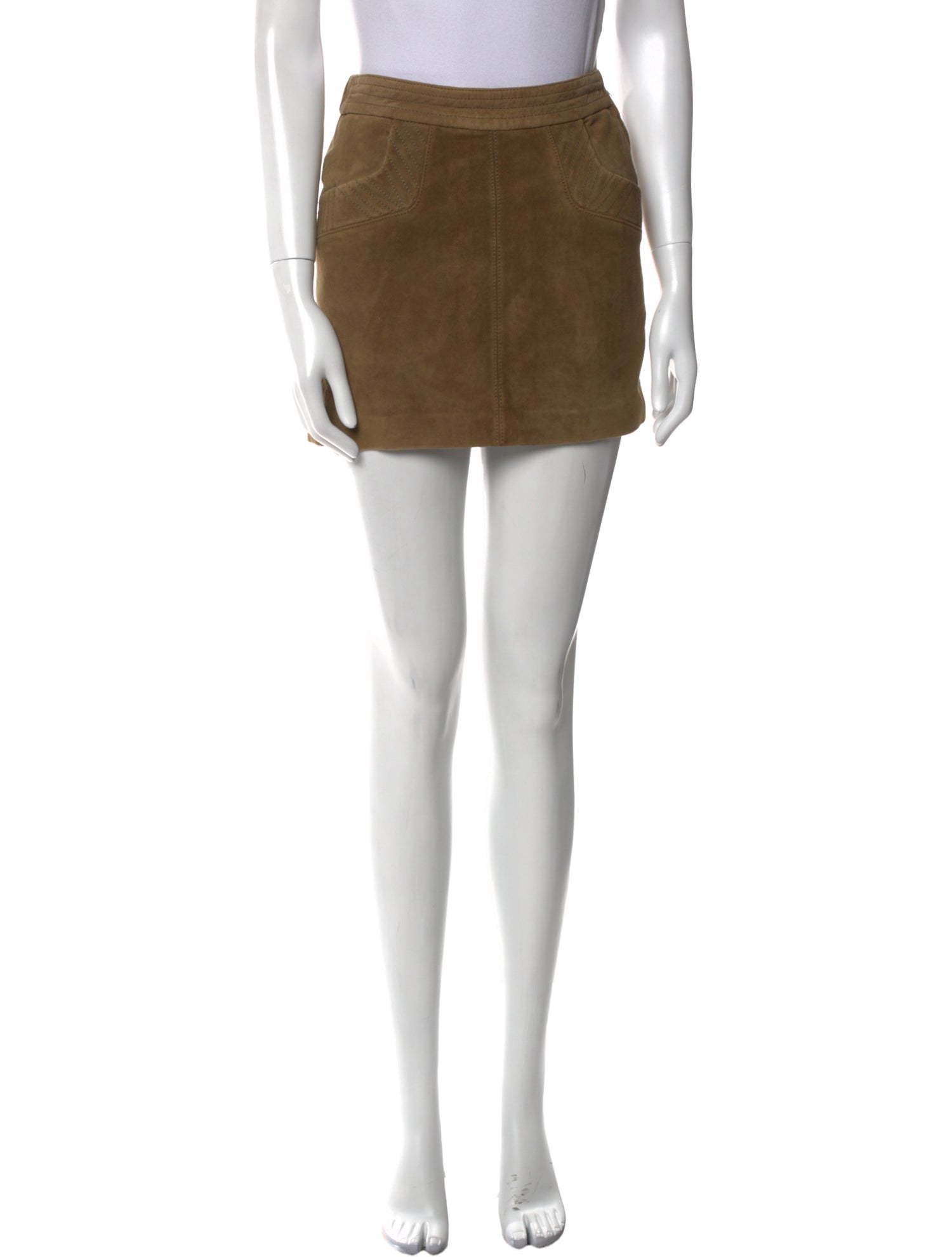 Maje Leather Mini Skirt