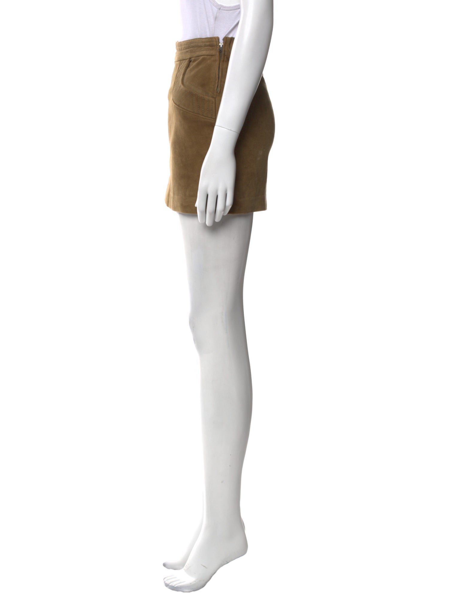 Maje Leather Mini Skirt