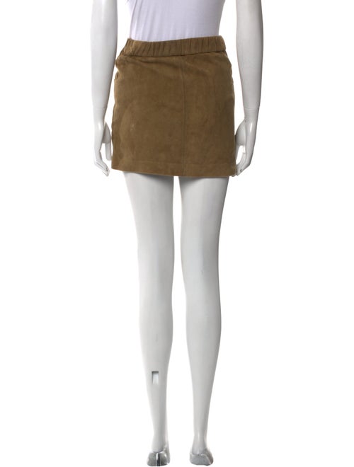 Maje Leather Mini Skirt