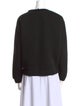 Maje Bateau Neckline Long Sleeve Sweatshirt
