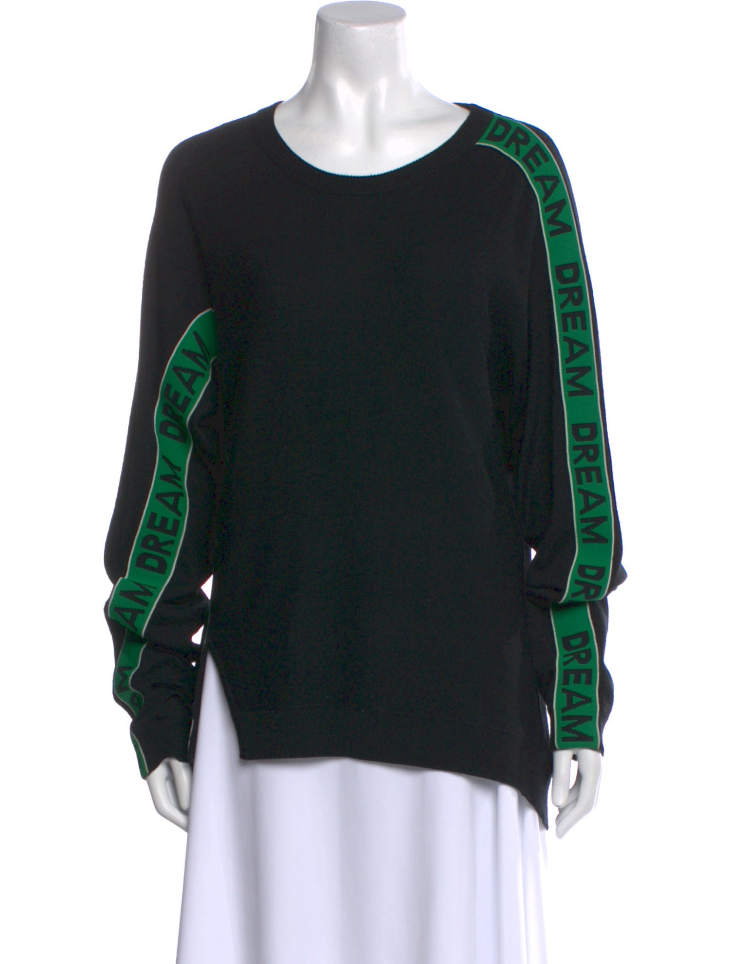 Maje Graphic Print Scoop Neck Sweatshirt