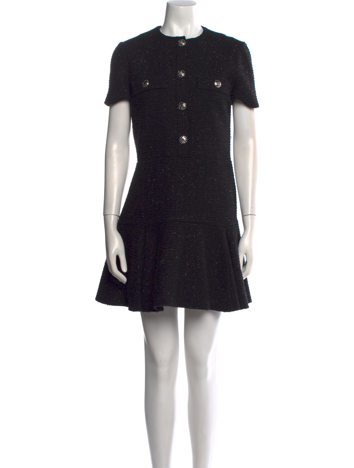 Maje Crew Neck Mini Dress
