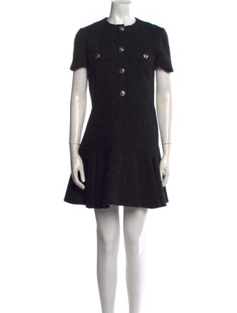 Maje Crew Neck Mini Dress