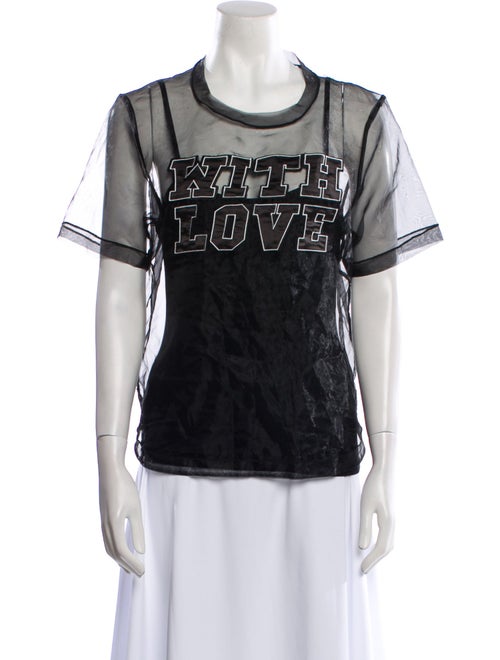 Maje Graphic Print Crew Neck T-Shirt