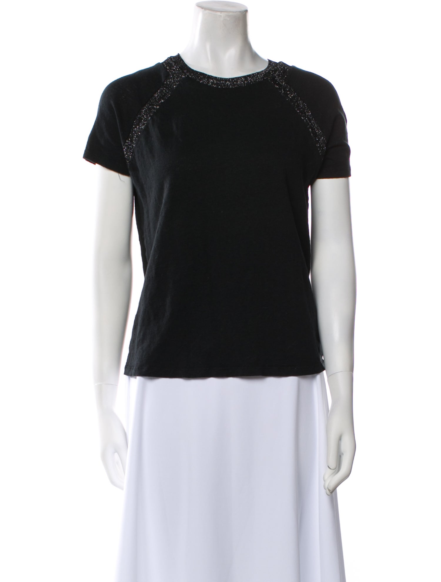 Maje Crew Neck Short Sleeve T-Shirt