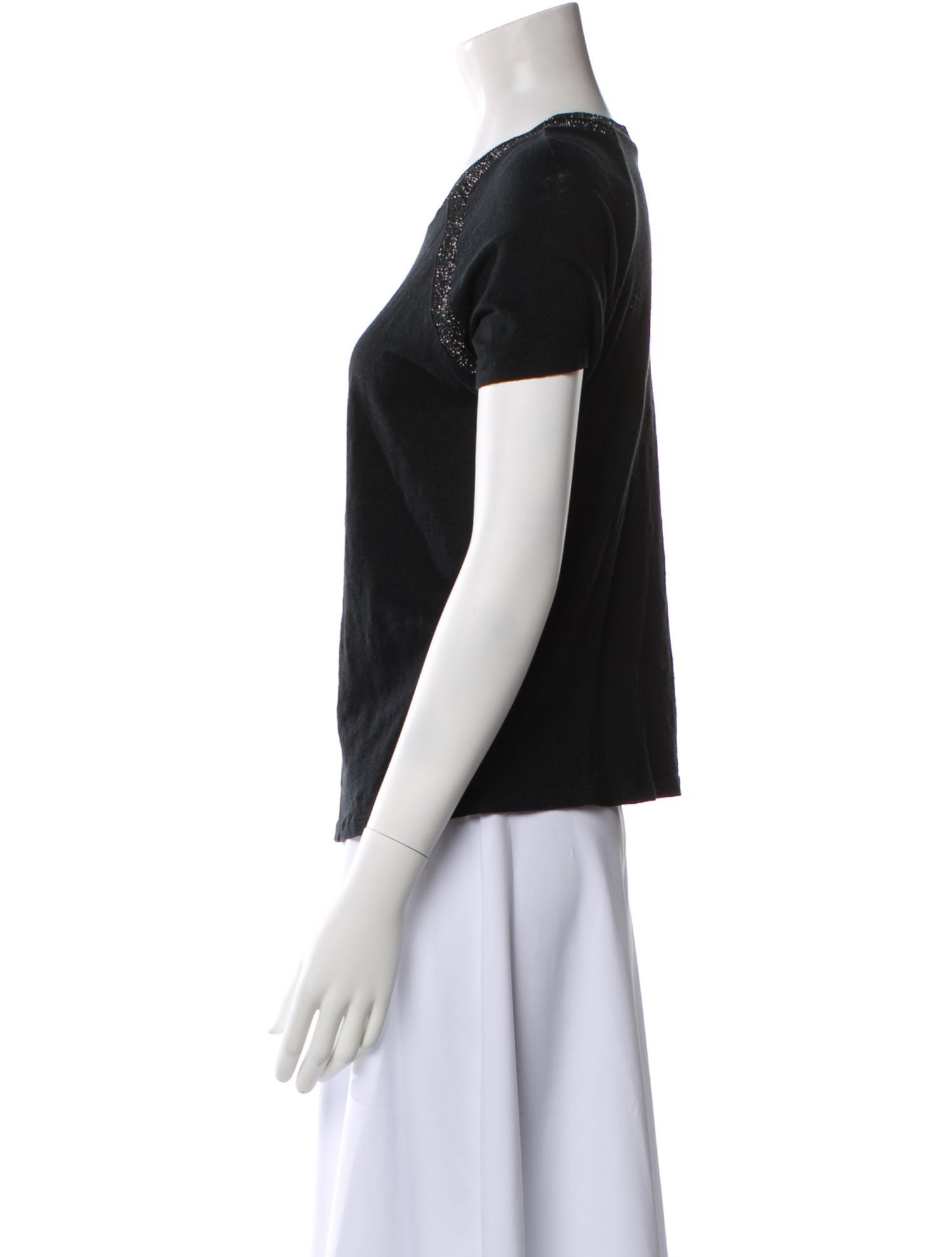 Maje Crew Neck Short Sleeve T-Shirt