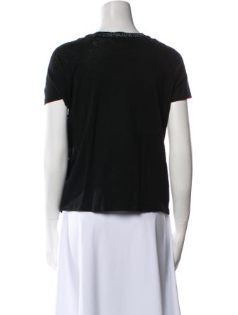 Maje Crew Neck Short Sleeve T-Shirt
