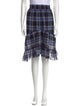 Maje Plaid Print Knee-Length Skirt