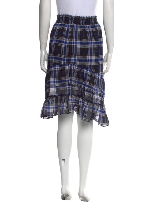 Maje Plaid Print Knee-Length Skirt