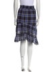 Maje Plaid Print Knee-Length Skirt