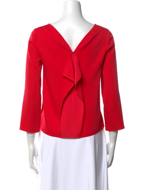 Maje Bateau Neckline Three-Quarter Sleeve Top