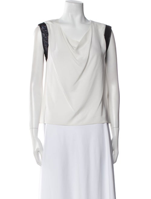 Maje Silk Cowl Neck Blouse