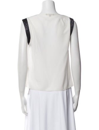 Maje Silk Cowl Neck Blouse