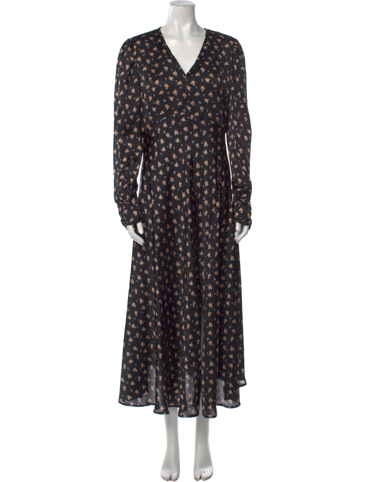 Maje Floral Print Long Dress