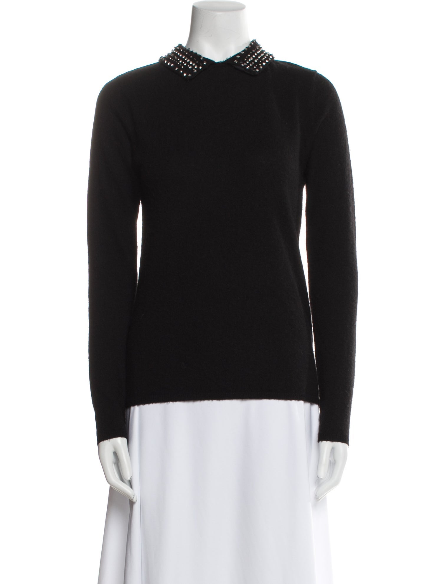 Maje Wool Mock Neck Sweatshirt