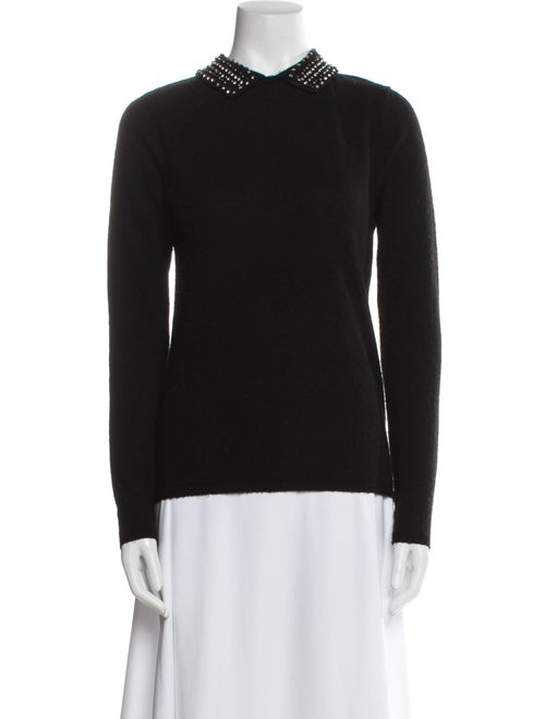 Maje Wool Mock Neck Sweatshirt