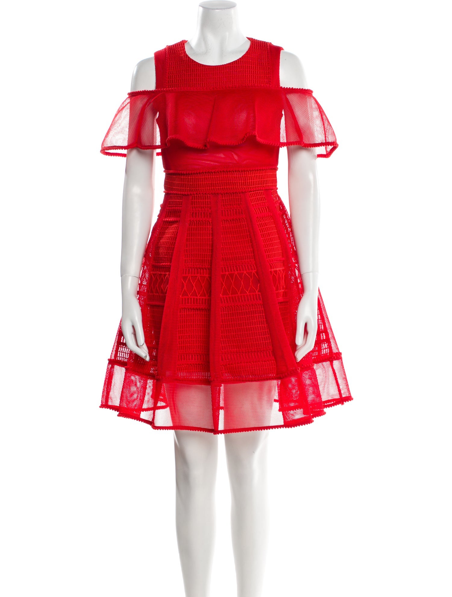 Maje Scoop Neck Mini Dress