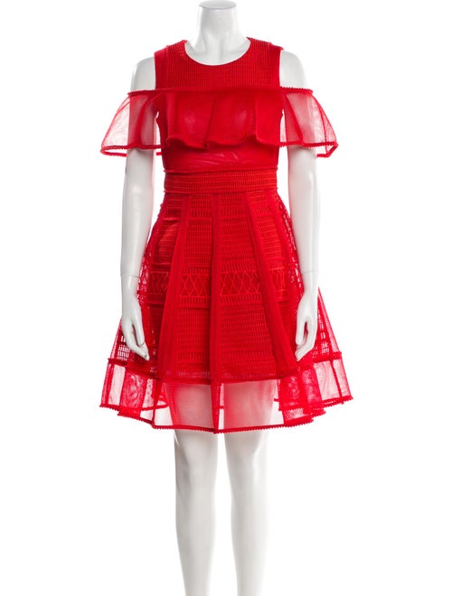 Maje Scoop Neck Mini Dress