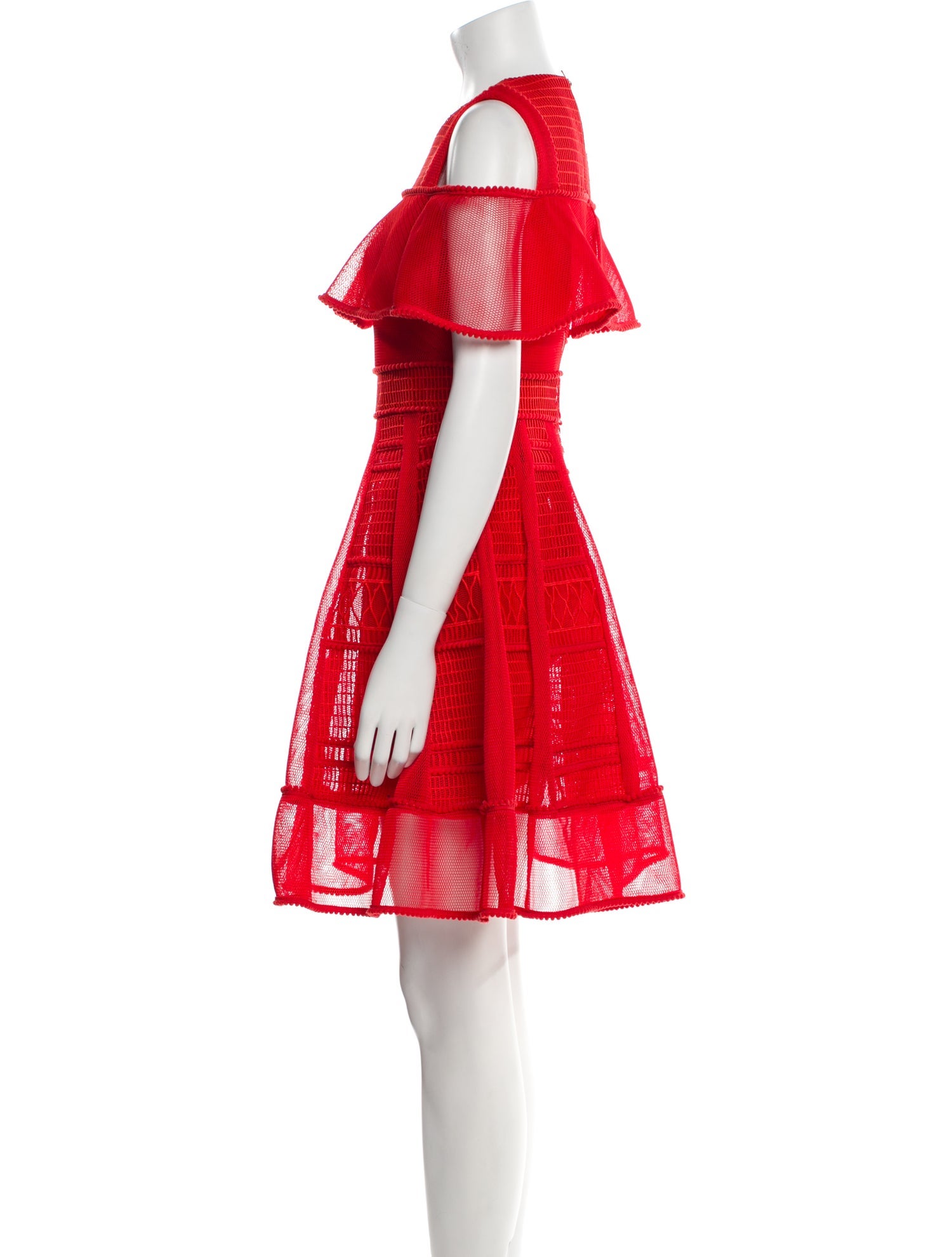 Maje Scoop Neck Mini Dress