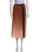 Maje Pleated Accents Midi Length Skirt