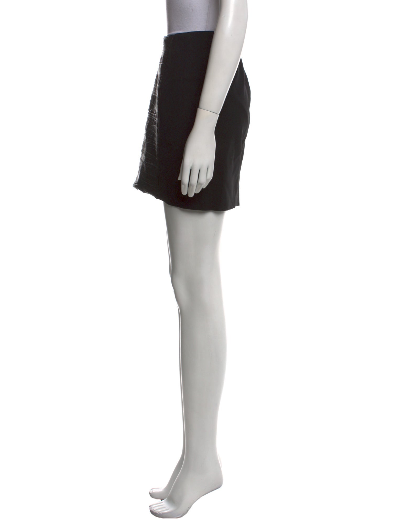 Maje Lamb Leather Mini Skirt