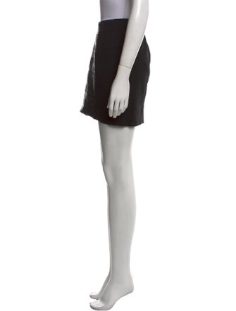 Maje Lamb Leather Mini Skirt