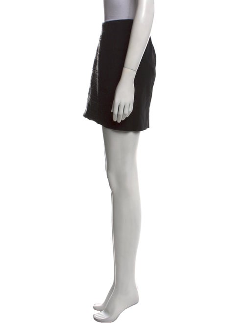Maje Lamb Leather Mini Skirt
