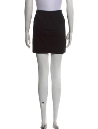 Maje Lamb Leather Mini Skirt