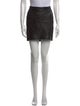 Maje Lamb Leather Mini Skirt