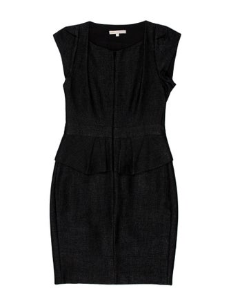 Maje Bateau Neckline Mini Dress