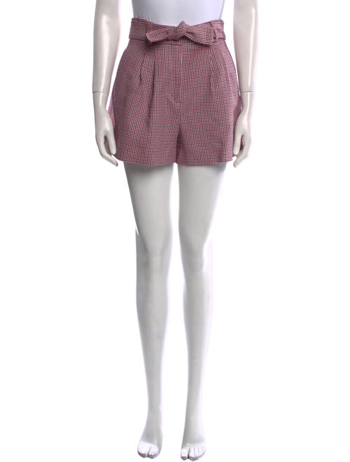 Maje Houndstooth Print Mini Shorts