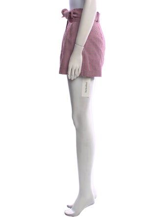 Maje Houndstooth Print Mini Shorts