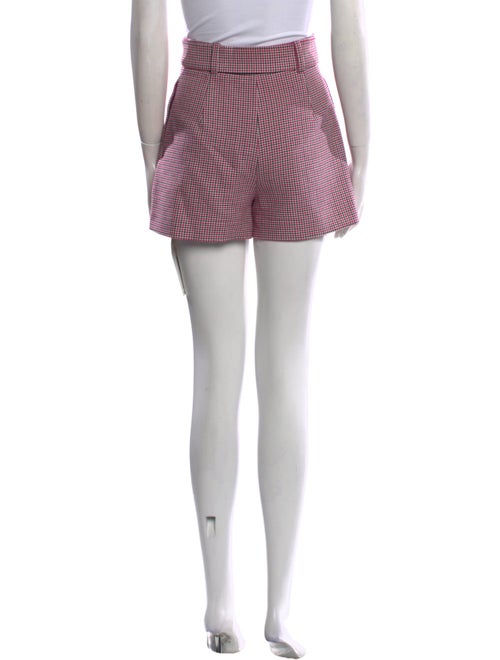 Maje Houndstooth Print Mini Shorts