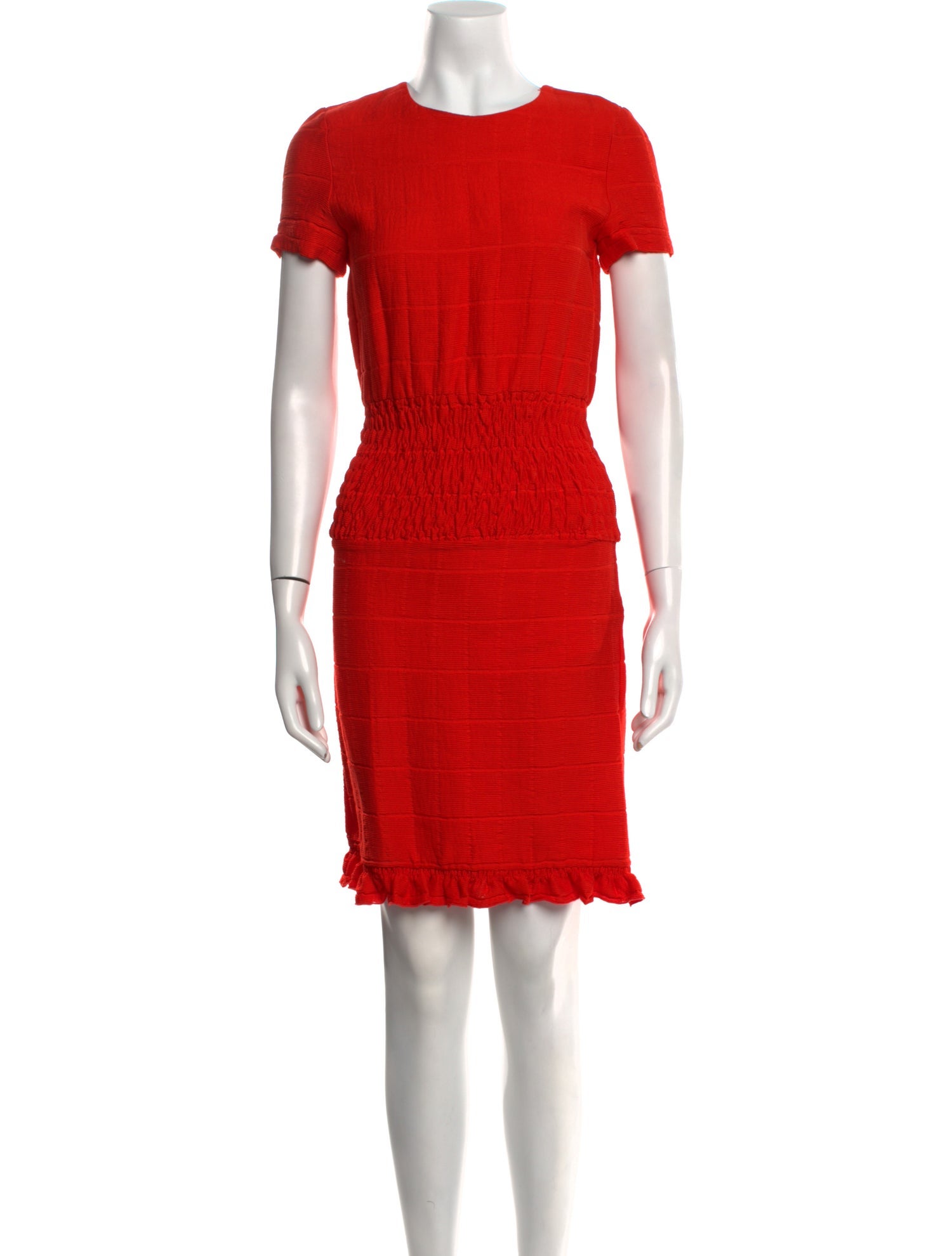 Maje Crew Neck Knee-Length Dress