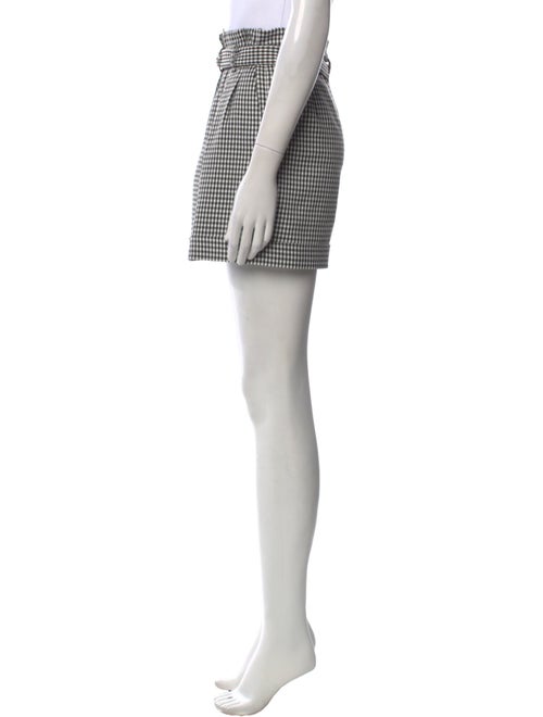 Maje Plaid Print Mini Shorts