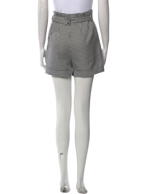 Maje Plaid Print Mini Shorts