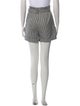 Maje Plaid Print Mini Shorts
