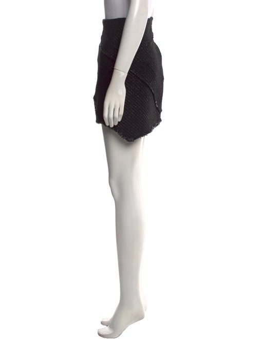 Maje Raw-Edge Trim Mini Skirt