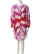 Maje Tie-Dye Print Knee-Length Dress