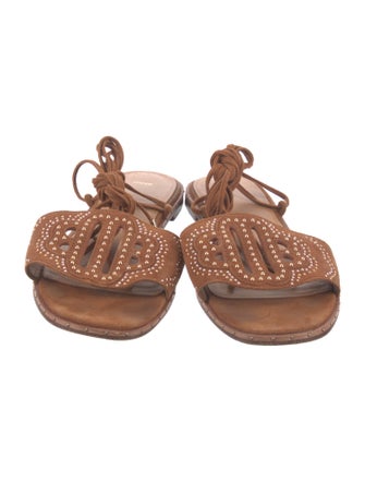 Maje Suede Gladiator Sandals