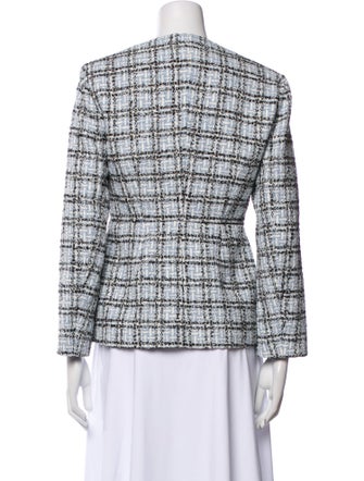 Maje Plaid Print Blazer