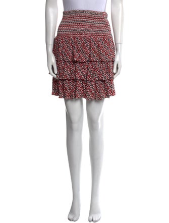Maje Printed Mini Skirt