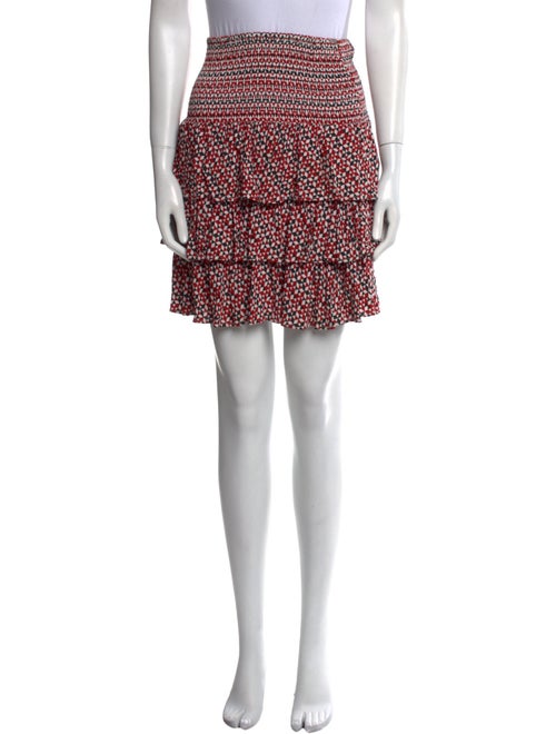 Maje Printed Mini Skirt