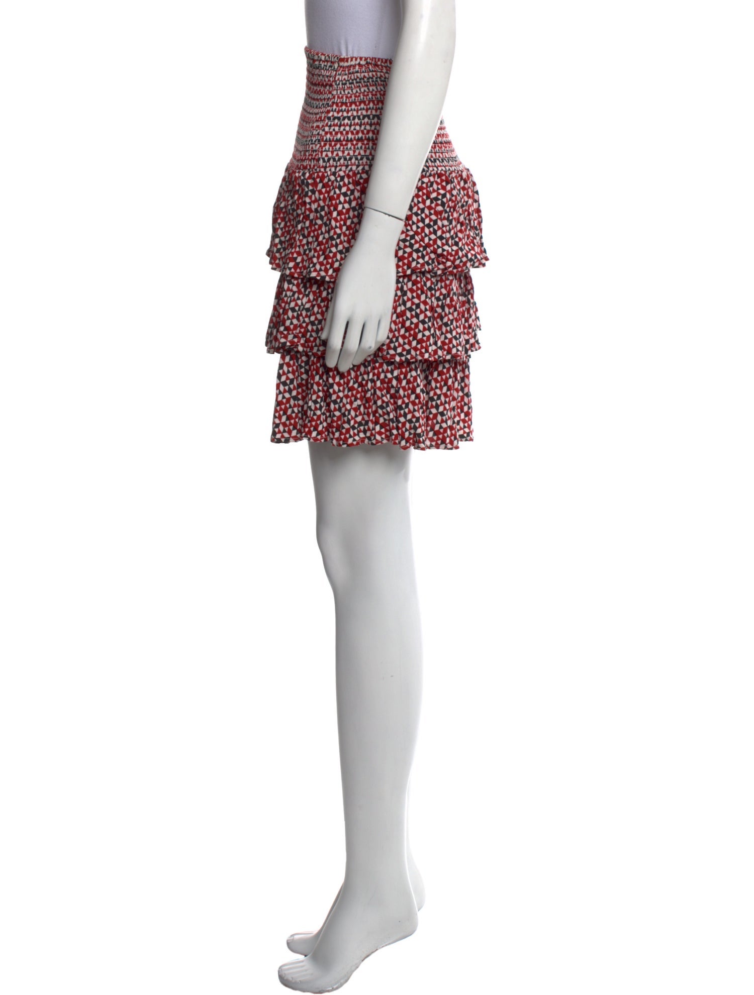 Maje Printed Mini Skirt