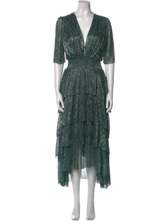 Maje Floral Print Long Dress