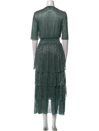 Maje Floral Print Long Dress